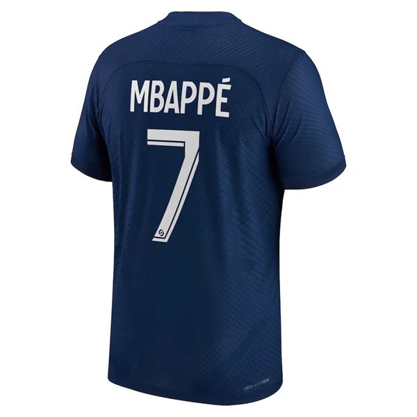Camisola Paris Saint Germain PSG Kylian Mbappé 7 1º Equipamento 2022-23