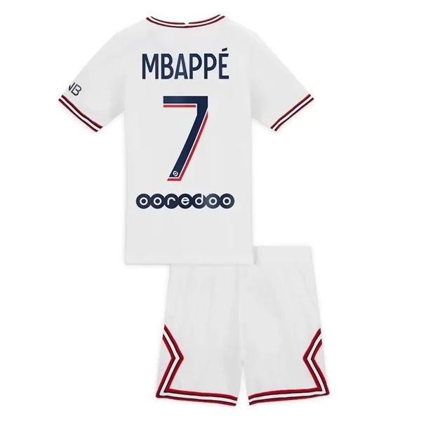 Camisola Paris Saint Germain PSG Kylian Mbappé 7 Fourth Criança 1º Equipamento 2021-22