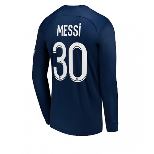Camisola Paris Saint Germain PSG Lionel Messi 30 1º Equipamento 2022-23 – Manga Comprida