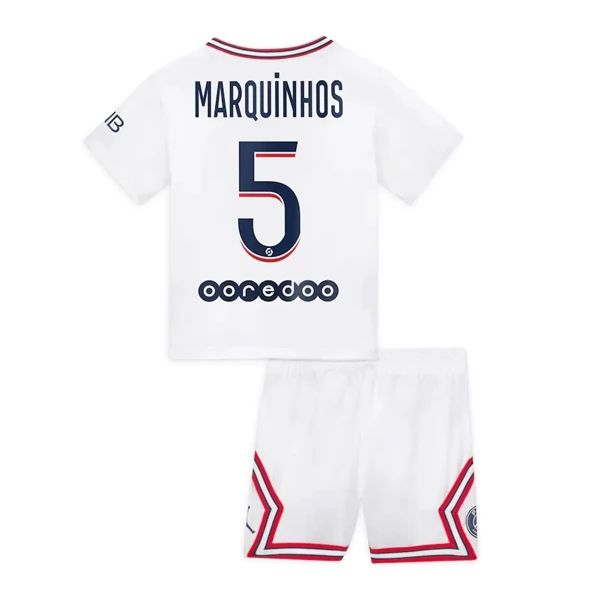 Camisola Paris Saint Germain PSG Marquinhos 5 Fourth Criança 1º Equipamento 2021-22