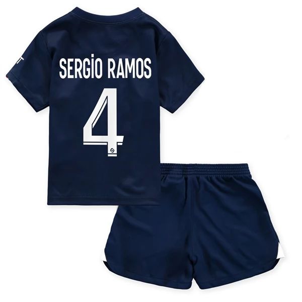 Camisola Paris Saint Germain PSG Sergio Ramos 4 Criança 1º Equipamento 2022-23
