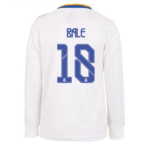 Camisola Real Madrid Gareth Bale 18 1º Equipamento 2021 2022 – Manga Comprida