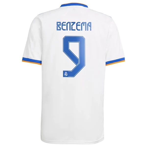 Camisola Real Madrid Karim Benzema 9 1º Equipamento 2021 2022