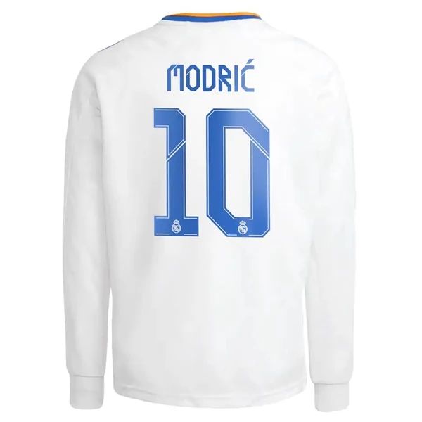 Camisola Real Madrid Luka Modrić 10 1º Equipamento 2021 2022 – Manga Comprida