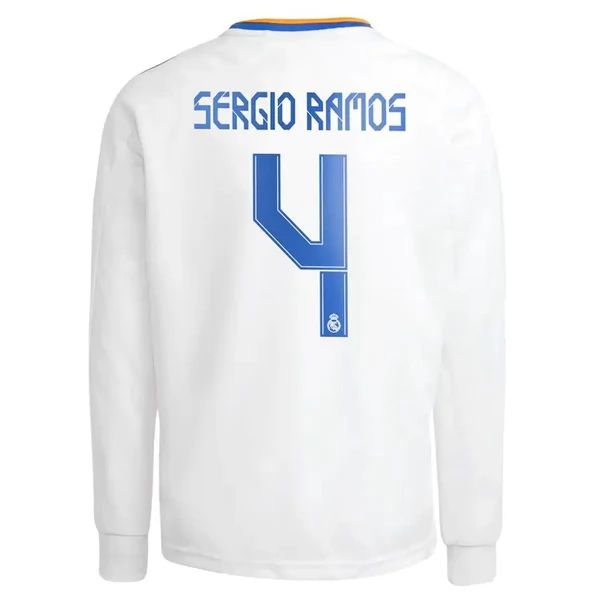 Camisola Real Madrid Sergio Ramos 4 1º Equipamento 2021 2022 – Manga Comprida