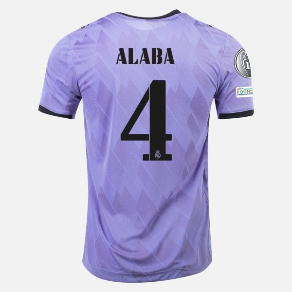 Camisola Real Madrid David Alaba 4 2º Equipamento 2022 2023