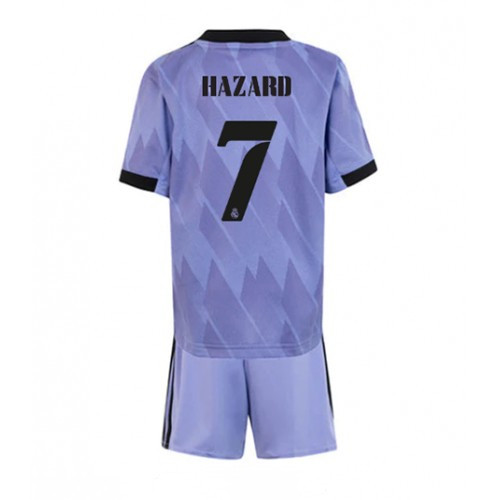 Camisola Real Madrid Eden Hazard 7 Criança 2º Equipamento 2022-23