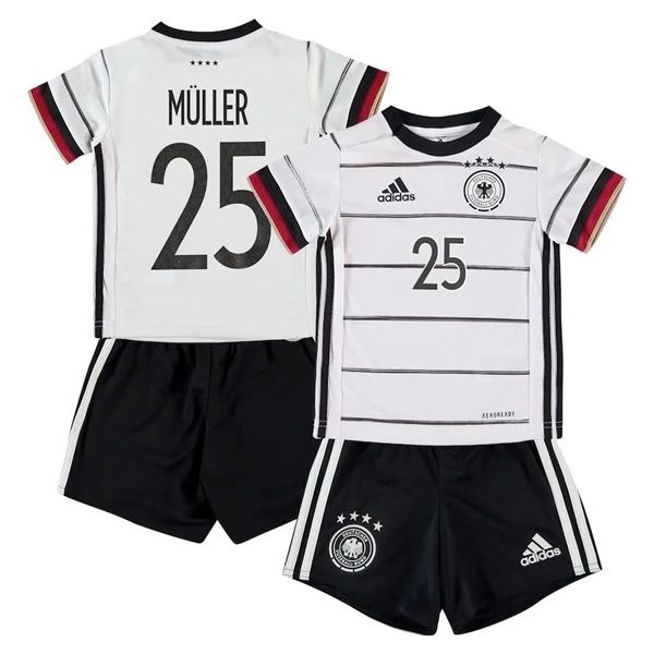 Camisola Alemanha Thomas Müller 25 Criança 1º Equipamento 2021
