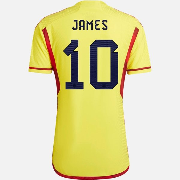 Camisola Colômbia James Rodriguez 10 1º Equipamento 2022