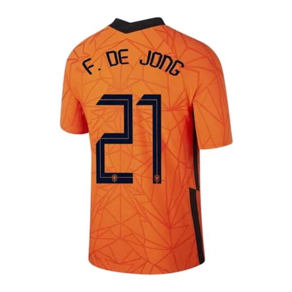 Camisola Holanda F. De Jong 21 1º Equipamento 2021