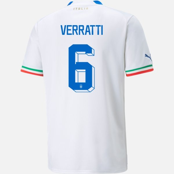 Camisola Itália Marco Verratti 6 2º Equipamento 2022