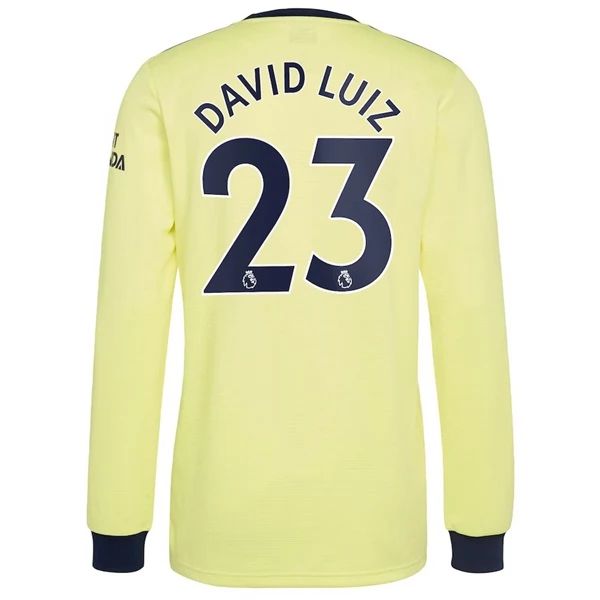 Camisola Arsenal David Luiz 23 Equipamento Alternativa 2021 2022 – Manga Comprida