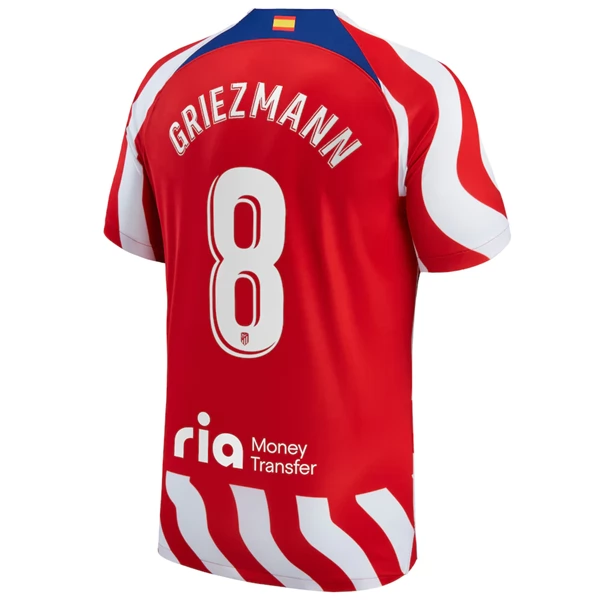 Camisola Atlético Madrid Antoine Griezmann 8 Equipamento Principal 2022 2023