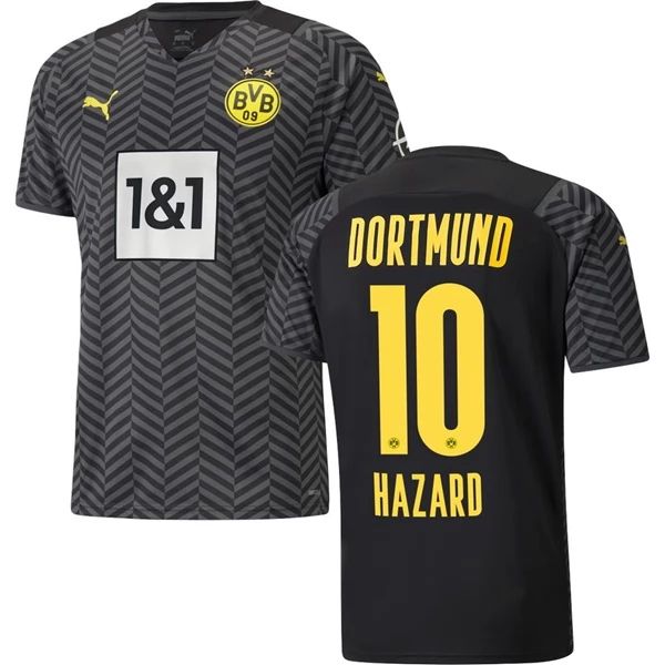 Camisola BVB Borussia Dortmund Eden Hazard 10 Equipamento Alternativa 2021 2022