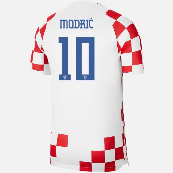 Camisola Croácia Luka Modrić 10 Equipamento Principal 2022