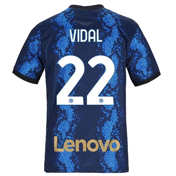 Camisola Inter Milan Arturo Vidal 22 Equipamento Principal 2021 2022