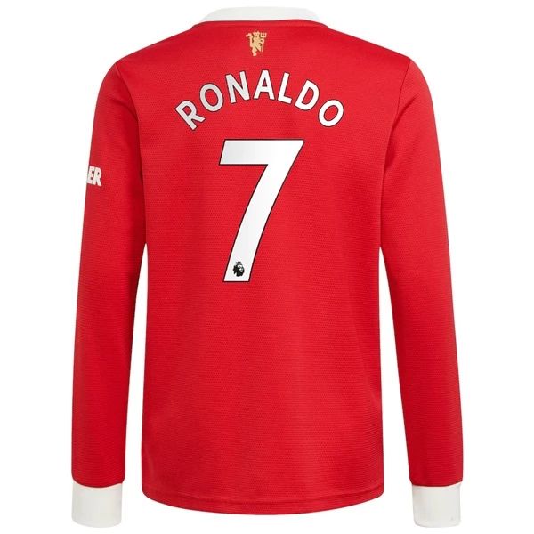 Camisola Manchester United Cristiano Ronaldo 7 Equipamento Principal 2021 2022 – Manga Comprida