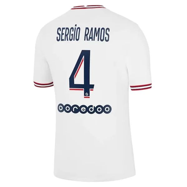 Camisola Paris Saint Germain PSG Fourth Sergio Ramos 4 Equipamento Principal 2021 2022