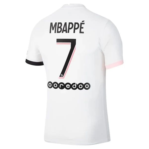 Camisola Paris Saint Germain PSG Kylian Mbappé 7 Equipamento Alternativa 2021 2022