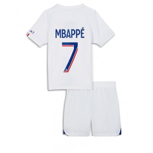 Camisola Paris Saint Germain PSG Kylian Mbappé 7 Criança Equipamento 3ª  2022 2023