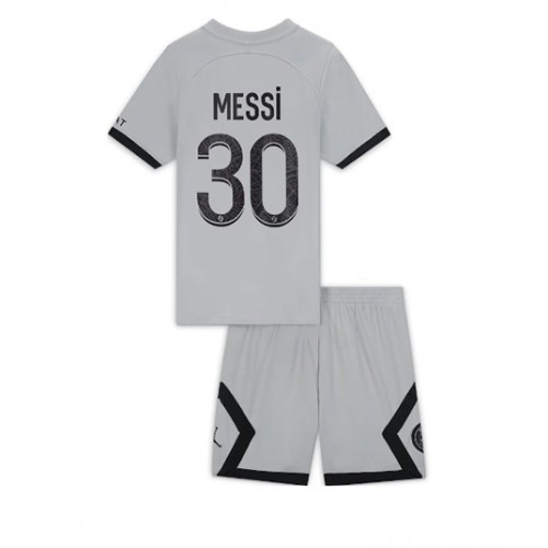 Camisola Paris Saint Germain PSG Lionel Messi 30 Criança Equipamento Alternativa  2022-23