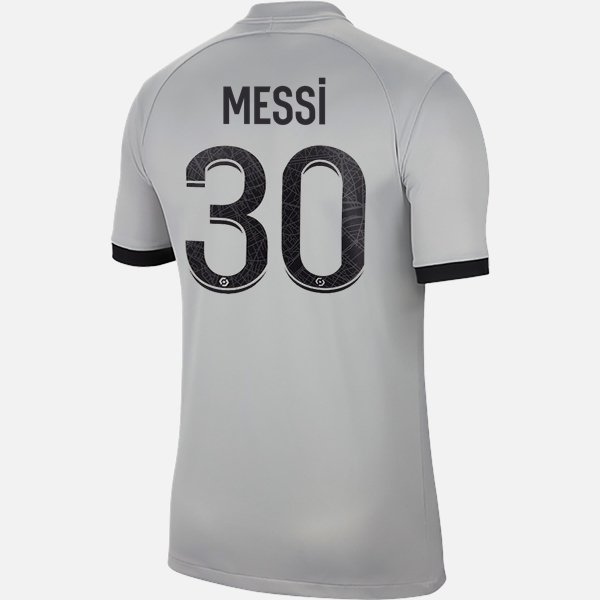 Camisola Paris Saint Germain PSG Lionel Messi 30 Equipamento Alternativa 2022 2023