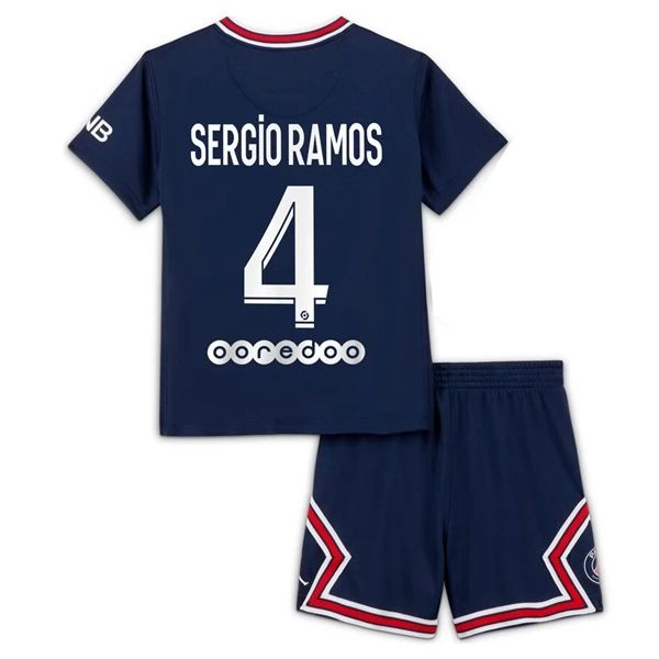 Camisola Paris Saint Germain PSG Sergio Ramos 4 Criança Equipamento Principal  2021-22