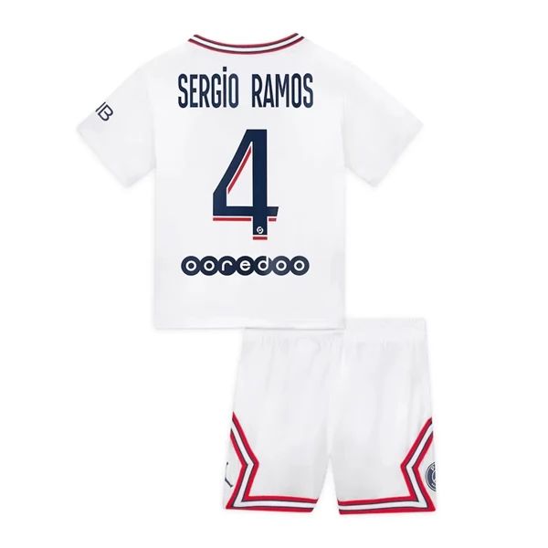 Camisola Paris Saint Germain PSG Sergio Ramos 4 Fourth Criança Equipamento Principal  2021-22