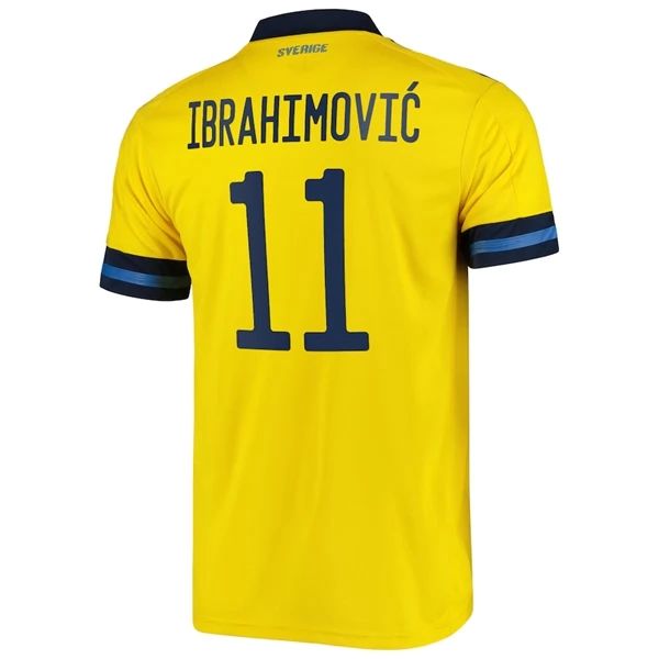 Camisola Suécia Zlatan Ibrahimović 11 Equipamento Principal 2021