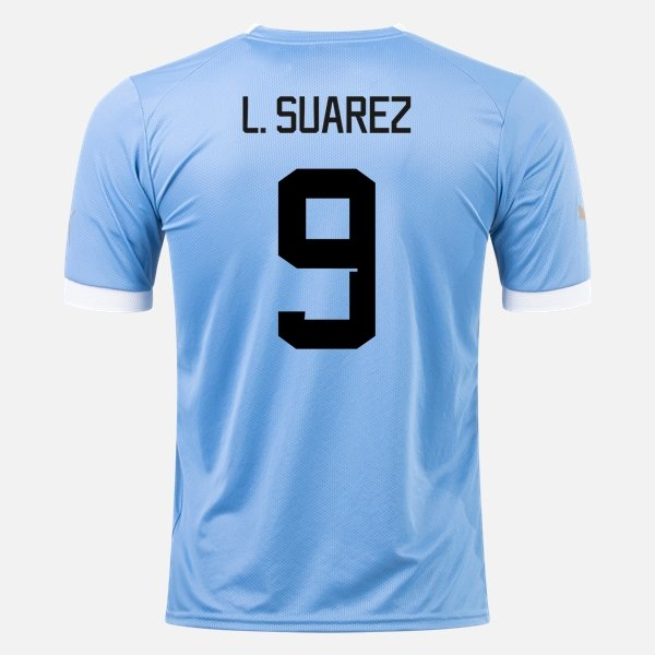 Camisola Uruguai Luis Suárez 9 Equipamento Principal 2022