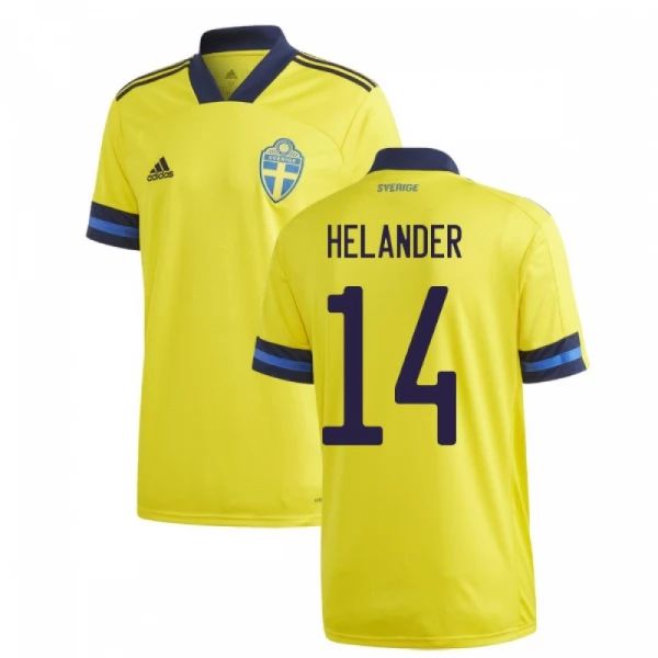 Camisola Suécia Helander 14 1º Equipamento 2021
