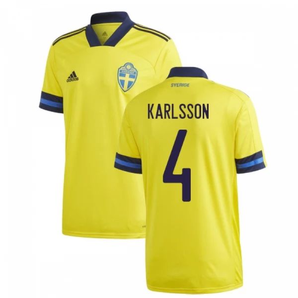 Camisola Suécia Karlsson 4 1º Equipamento 2021