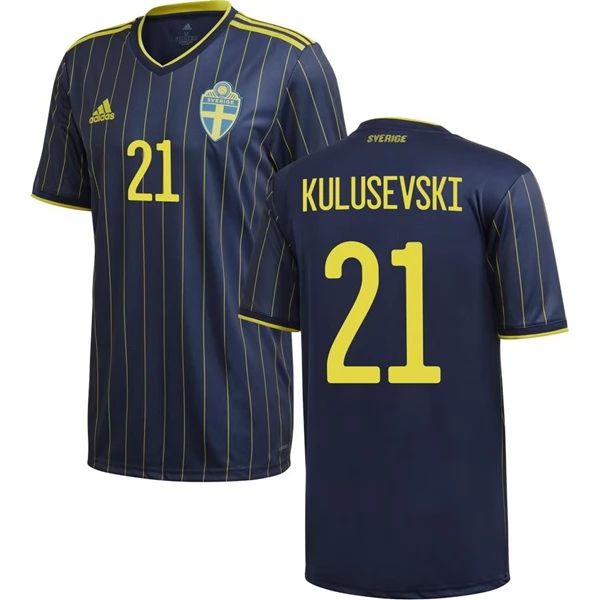 Camisola Suécia Kulusevski 21 2º Equipamento 2021