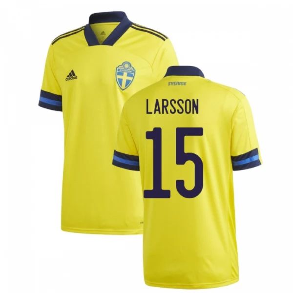 Camisola Suécia Larsson 15 1º Equipamento 2021