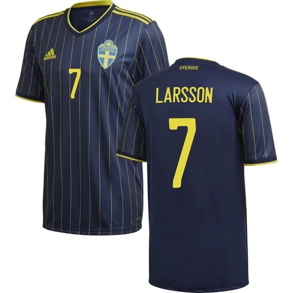Camisola Suécia Larsson 7 2º Equipamento 2021