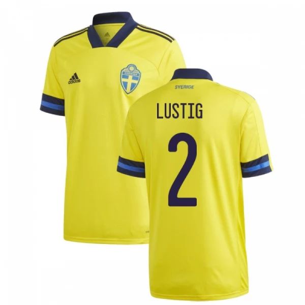 Camisola Suécia Lustig 2 1º Equipamento 2021