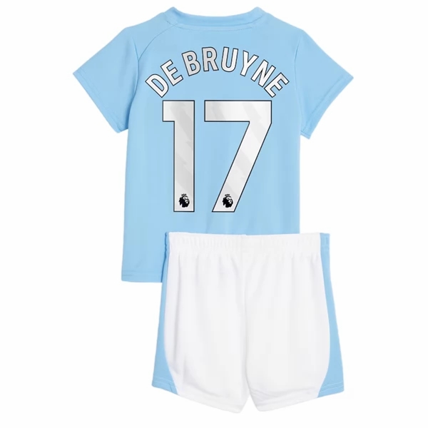 Camisola Manchester City Kevin De Bruyne 17 Criança 1º Equipamento 2023-24